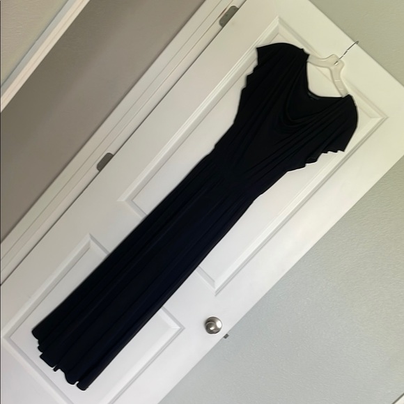 I.N. Studio Pants - I.N. Studio Black Scoop Neck Wide Leg Jumpsuit